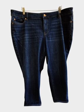 Talbots Dark Indigo Girlfriend Jeans